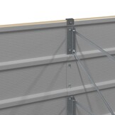 vidaXL Plantenbak Ivoor 400 x 80 x 45 cm Staal