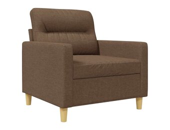 vidaXL Fauteuil Stof Bruin - 35% Korting