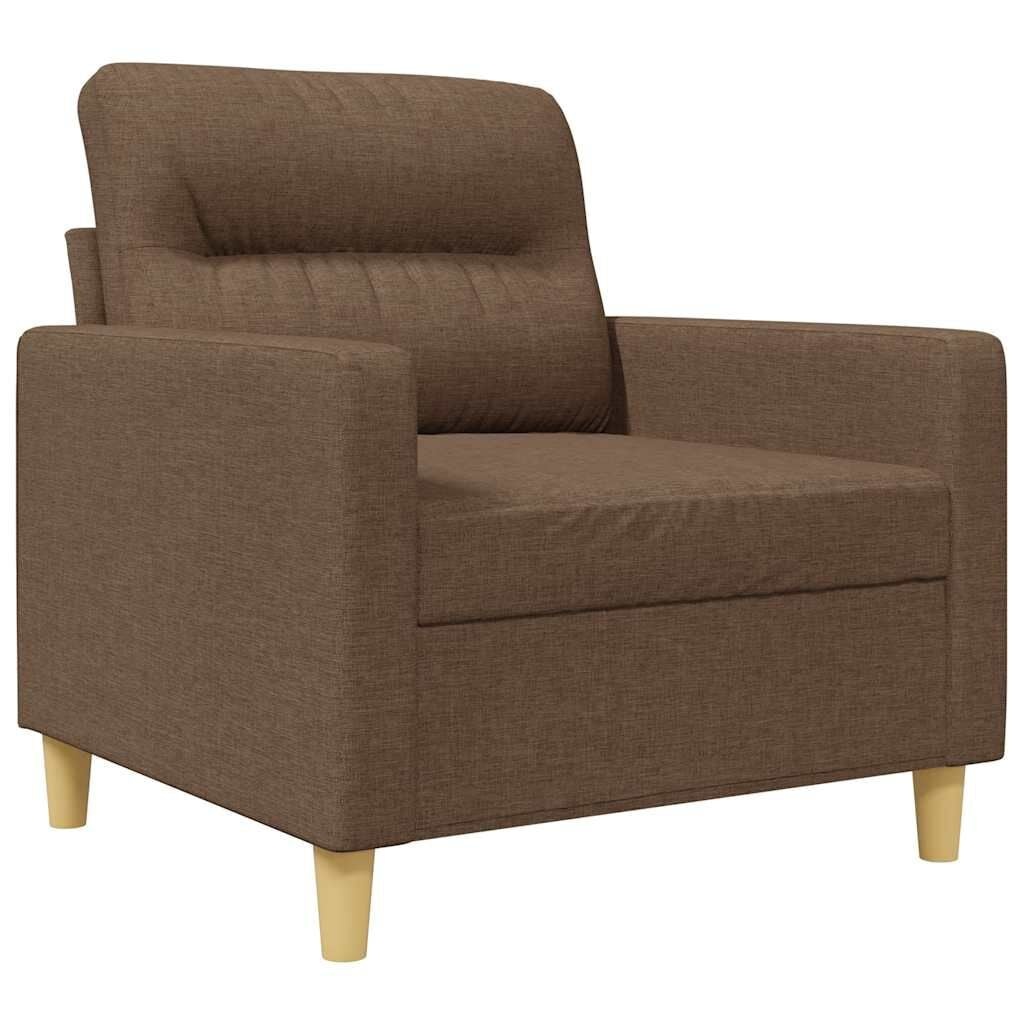 vidaXL Fauteuil Stof Bruin 60 cm Breed - 61% Korting