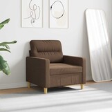 vidaXL Fauteuil Stof Bruin 60 cm Breed - 61% Korting