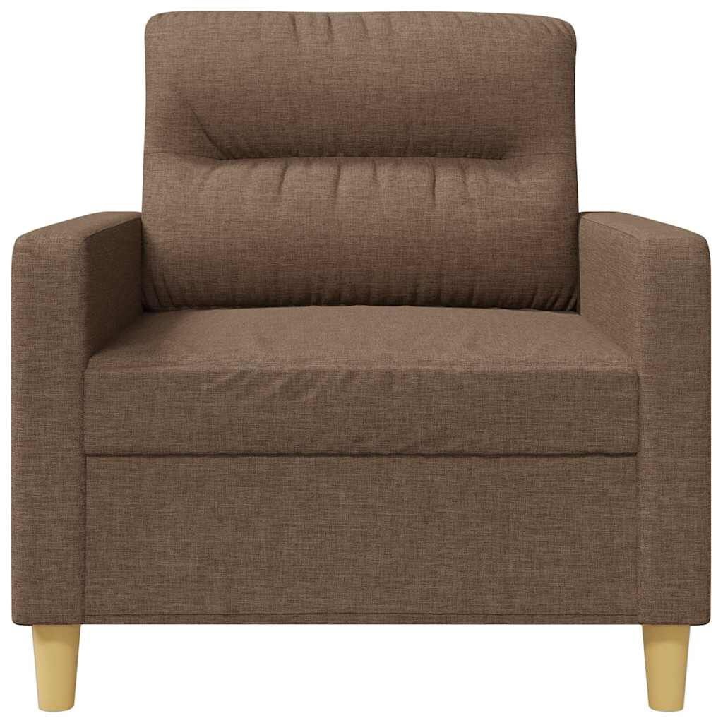 vidaXL Fauteuil Stof Bruin 60 cm Breed - 61% Korting