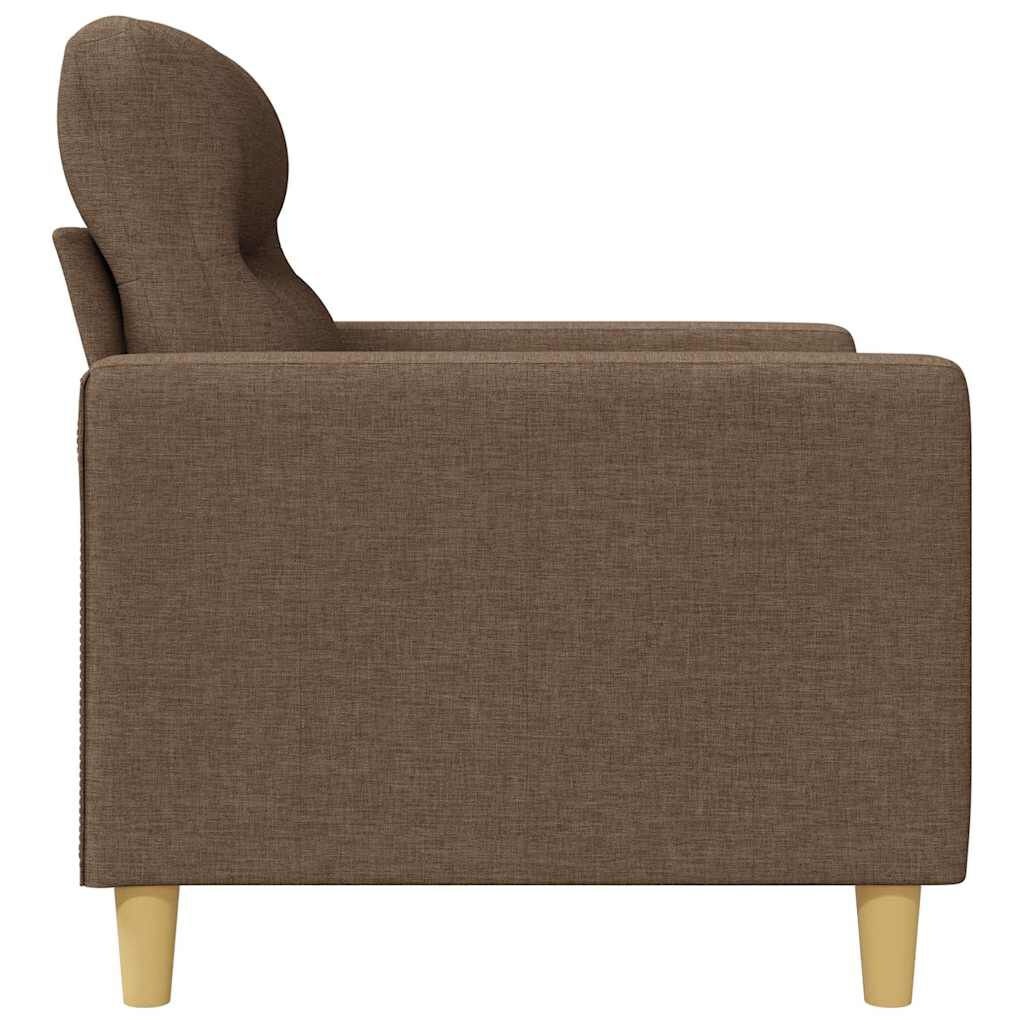 vidaXL Fauteuil Stof Bruin 60 cm Breed - 61% Korting