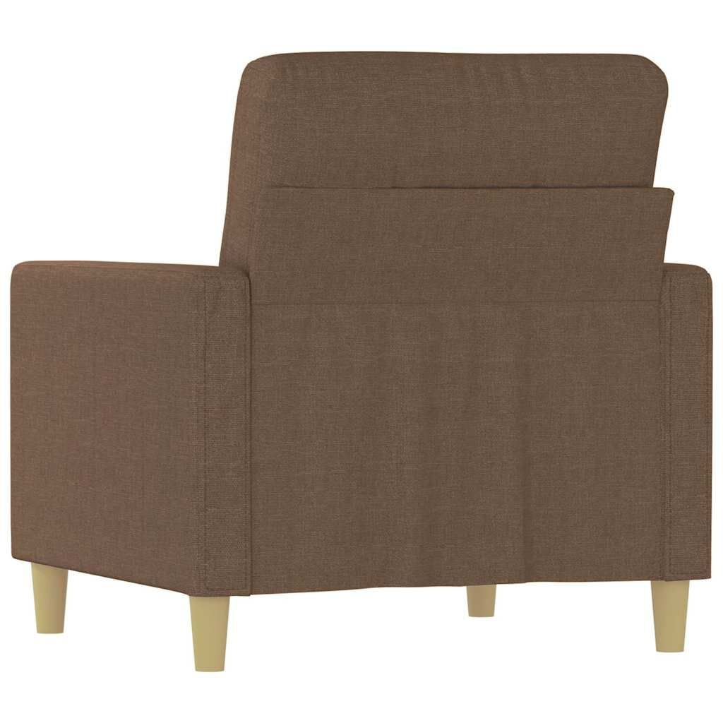 vidaXL Fauteuil Stof Bruin 60 cm Breed - 61% Korting