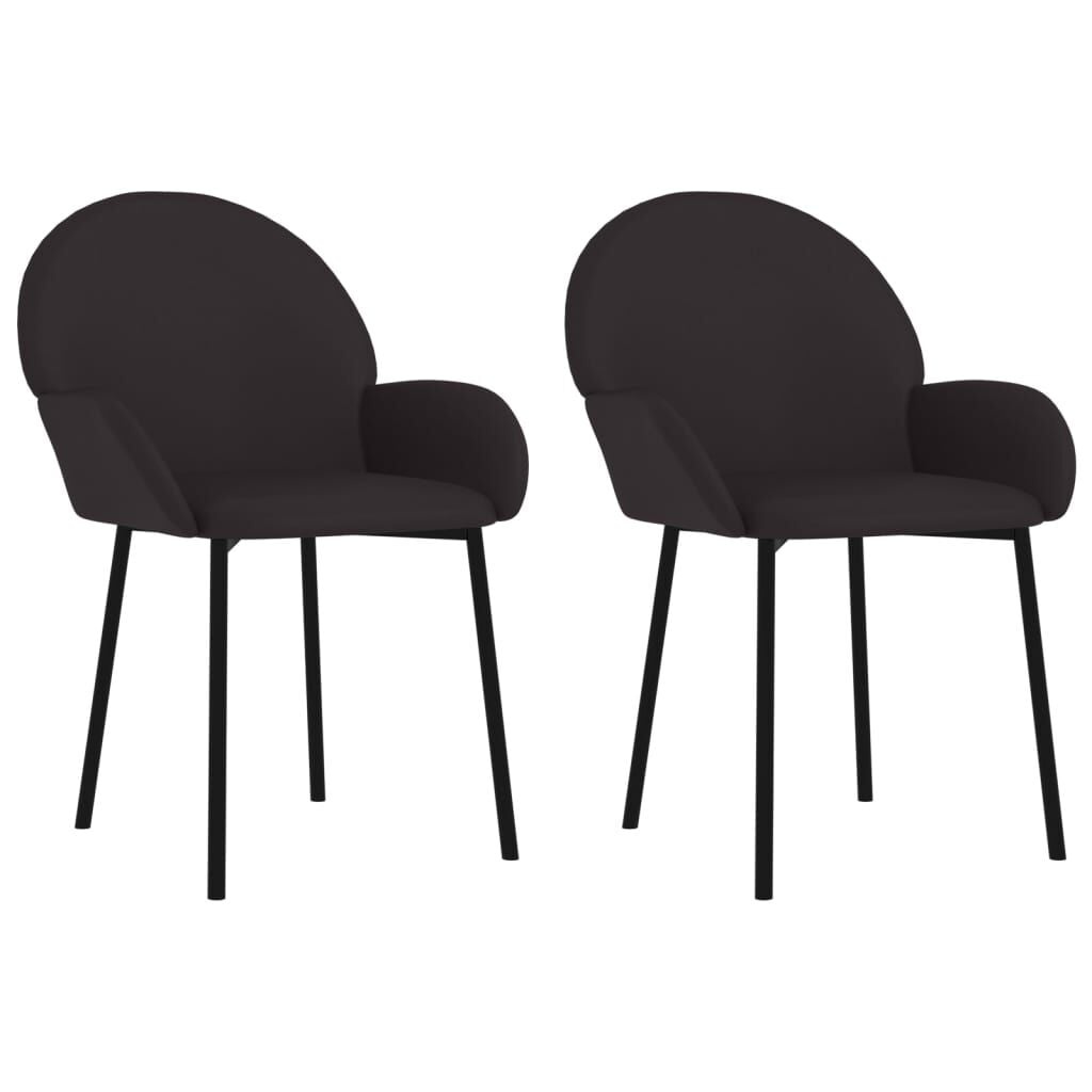Eetkamerstoelen Kunstleer Zwart (2 stuks) - 61% Korting!