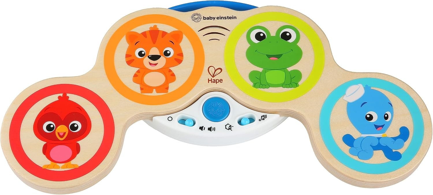 Houten Muziek Drum Magic Touch met 2 Modi - Vanaf 6 Maanden (59% Korting)