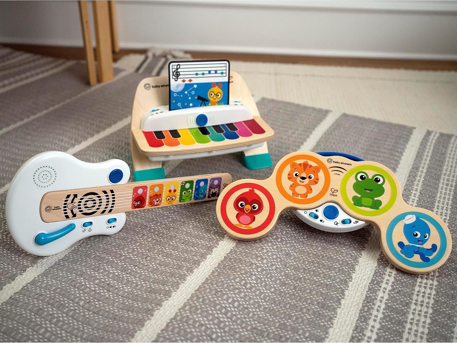 Houten Muziek Drum Magic Touch met 2 Modi - Vanaf 6 Maanden (59% Korting)