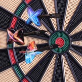 WIN.MAX Elektronisch dartbord, led-dartbord, elektrisch, digitaal dartbord voor volwassenen, met kast met 12 softpunt-dartbordset