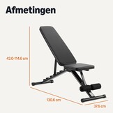 Amazon Basics Adjustable Training Bench with Bench Press Press, Foldable for Home Gym