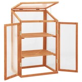 vidaXL Broeikas 60x45x100 cm vurenhout
