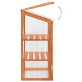vidaXL Broeikas 60x45x100 cm vurenhout
