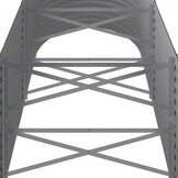 vidaXL Plantenbak 296x80x68 cm gepoedercoat staal groen