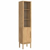 vidaXL Hoge badkamerkast Wasbruin 35 x 30 x 160 cm Massief Vurenhout