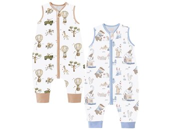 Baby Zomerslaapzak 90 cm (100-110 cm) 0.5 Tog Katoen - 2-Pack