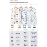 Baby Zomerslaapzak 90 cm (100-110 cm) 0.5 Tog Katoen - 2-Pack