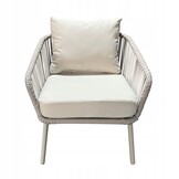 NUFORMA Tuinmeubelset Beige - Weerbestendig Aluminium en Technorattan