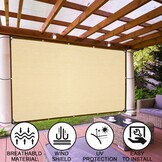 Shade Cloth Sun Shade Fabric for Home Pergola Shade Cover Windproof Water Permeable