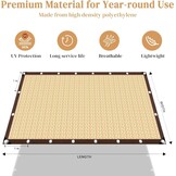Shade Cloth Sun Shade Fabric for Home Pergola Shade Cover Windproof Water Permeable