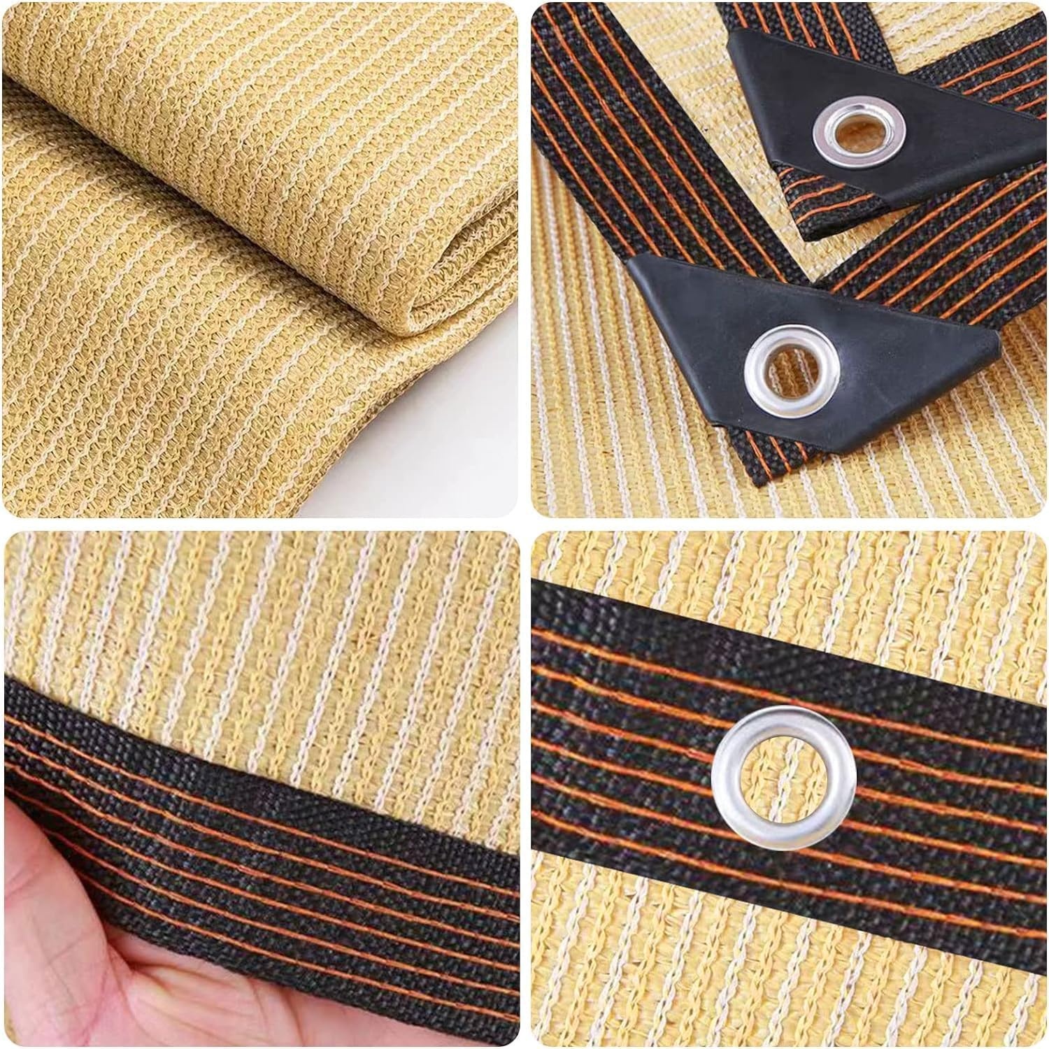 Shade Cloth Sun Shade Fabric for Home Pergola Shade Cover Windproof Water Permeable