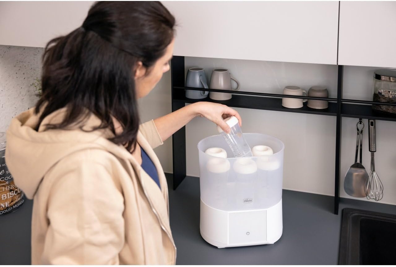 Sterilisator met droogfunctie voor babyflessen | Tot 6 flessen | 56% korting