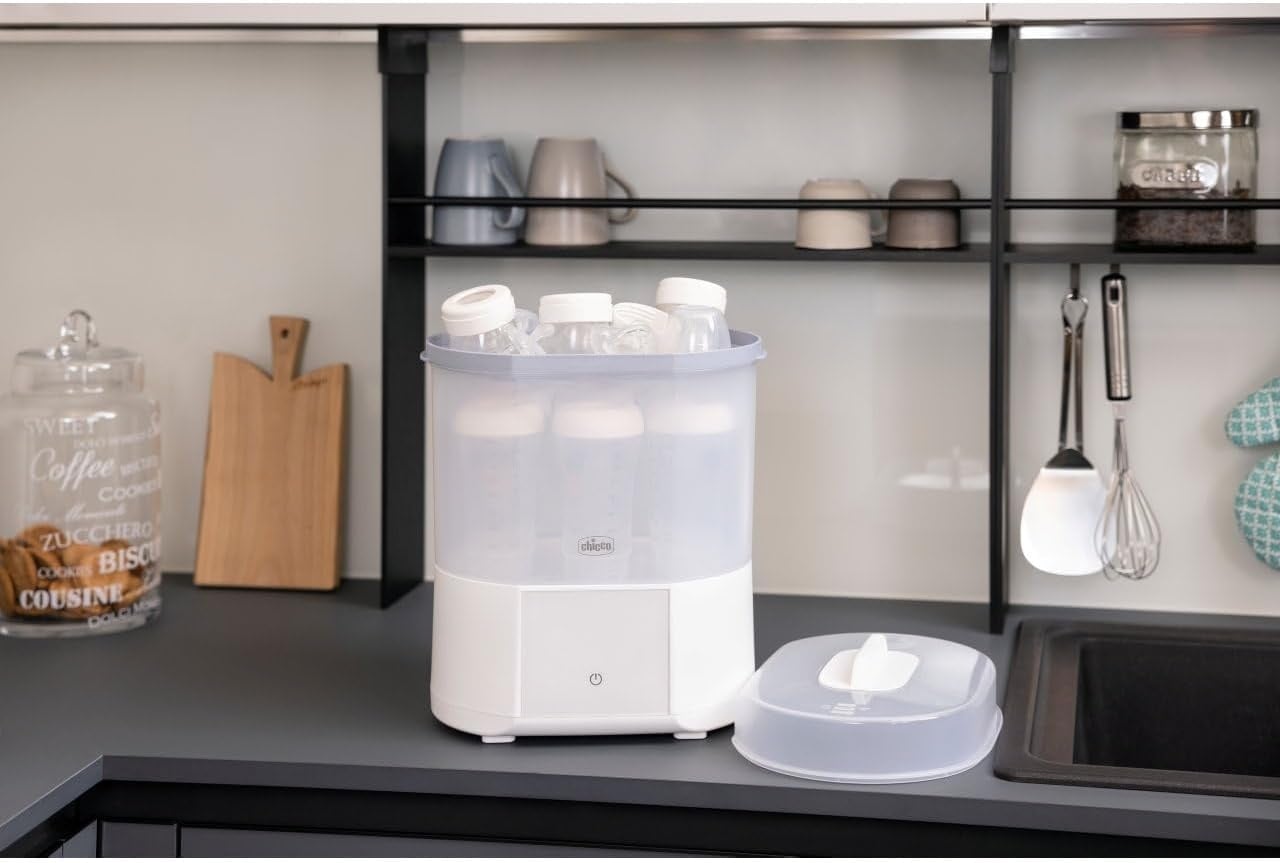 Sterilisator met droogfunctie voor babyflessen | Tot 6 flessen | 56% korting