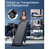 Walking Pad loopband voor thuis, kantoor loopband, onder bureau, looppad, stil, draagbaar, compact, mini-loopband, led-display, trapmolen, afstandsbediening
