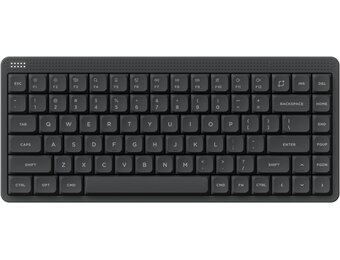 nuphy Node75 Wireless Mechanical Keyboard, 75% Hot-Swappable Custom Low Profile Keyboard, 84 Keys Computer Gaming Keyboards, Supports Touch Gestures, PBT Keycaps - Maat Blush Nano Switch