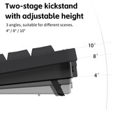 nuphy Node75 Wireless Mechanical Keyboard, 75% Hot-Swappable Custom Low Profile Keyboard, 84 Keys Computer Gaming Keyboards, Supports Touch Gestures, PBT Keycaps - Maat Blush Nano Switch