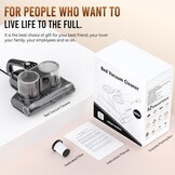 mijtzuiger voor matrassen met uv-licht, 16 kpa matrasreiniger, bedstofzuiger, 500 W bedstofzuiger en matrasreiniger voor matrassen, bedden, bank