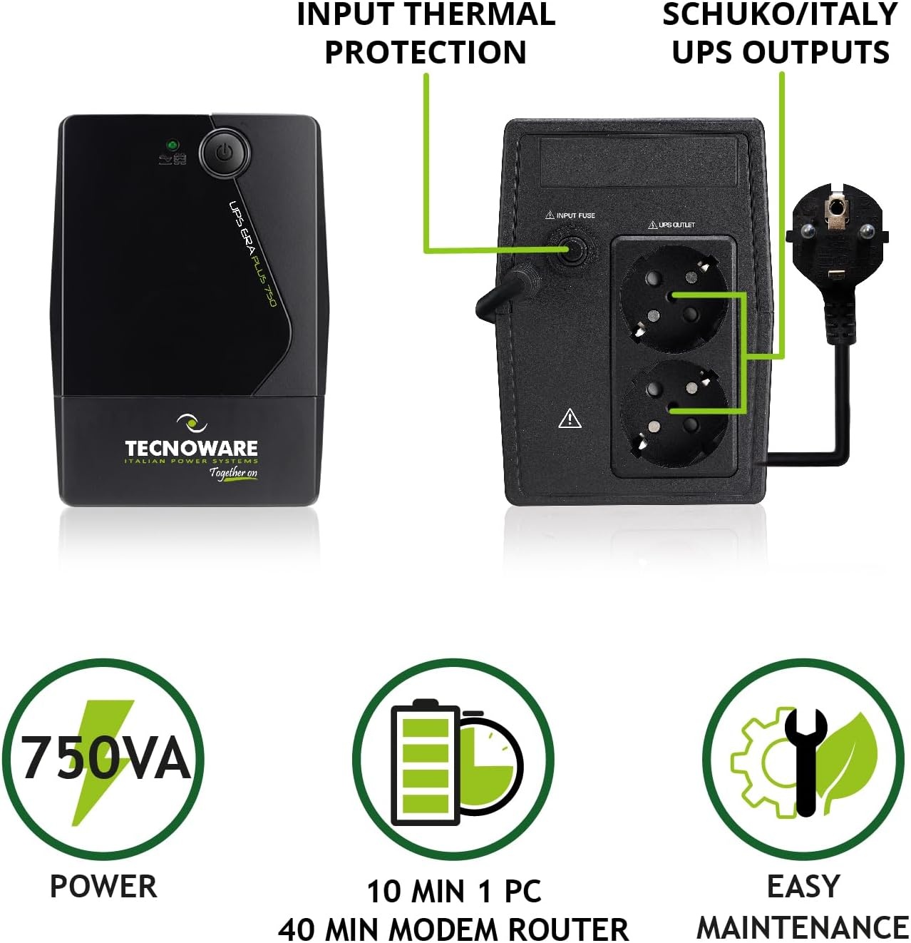 Onduleur Tecnoware Era Plus IEC (750VA) - Maat 750 VA
