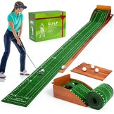 Putting Mat, Golf Putting Mat, Putting Mat Indoor Golf, Putting Green, Golf Mat, Putting Practice, Putting Practice, Putting (Lichtgroen 2 gaten)