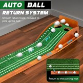 Putting Mat, Golf Putting Mat, Putting Mat Indoor Golf, Putting Green, Golf Mat, Putting Practice, Putting Practice, Putting (Lichtgroen 2 gaten)