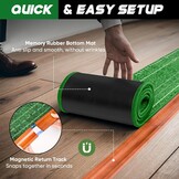 Putting Mat, Golf Putting Mat, Putting Mat Indoor Golf, Putting Green, Golf Mat, Putting Practice, Putting Practice, Putting (Lichtgroen 2 gaten)