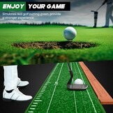 Putting Mat, Golf Putting Mat, Putting Mat Indoor Golf, Putting Green, Golf Mat, Putting Practice, Putting Practice, Putting (Lichtgroen 2 gaten)