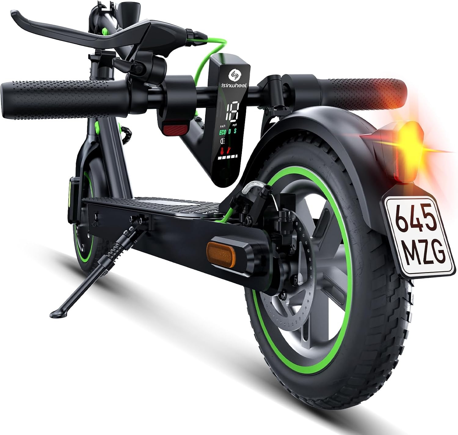 E Scooter mit Straßenzulassung, 350W Motor E Roller mit App, 30KM Reichweite, Elektroroller 120kg Tragkraft, Faltbarer Elektroscooter Erwachsene für den Pendlerverkehr, Mit Electric Scooter-Tasche