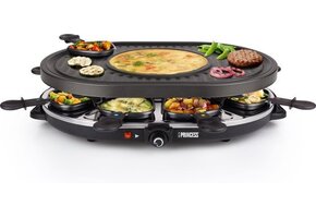 Gourmetstel Raclette Crêpemaker 8 Pers. | 50% Korting