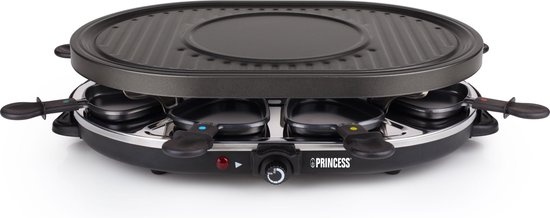 Gourmetstel & Raclette met Crêpemaker voor 8 pers. | 1200W | 58% Korting