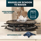 Gourmetstel & Raclette met Crêpemaker voor 8 pers. | 1200W | 58% Korting