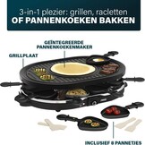 Gourmetstel & Raclette met Crêpemaker voor 8 pers. | 1200W | 58% Korting