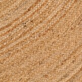 vidaXL Tapijt rond 180 cm gevlochten jute