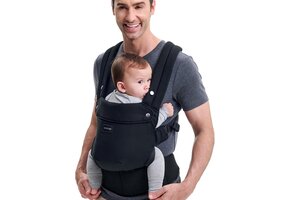 Ergonomische Babydrager Zwart - 3-20 kg - 50% Korting