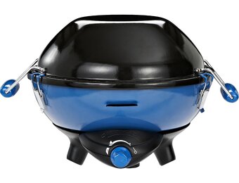 Campingaz Party grill, kleine grill voor camping, festivals of picknick, campinggrill met flexibele kookmogelijkheden, gasfornuis met antiaanbaklaag en pannenhouder