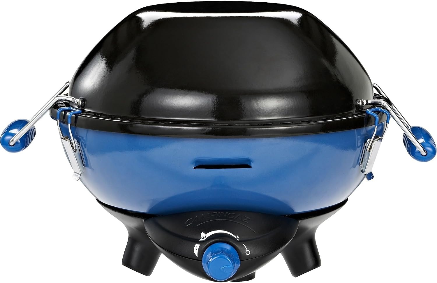 Campingaz Party grill, kleine grill voor camping, festivals of picknick, campinggrill met flexibele kookmogelijkheden, gasfornuis met antiaanbaklaag en pannenhouder