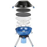 Campingaz Party grill, kleine grill voor camping, festivals of picknick, campinggrill met flexibele kookmogelijkheden, gasfornuis met antiaanbaklaag en pannenhouder