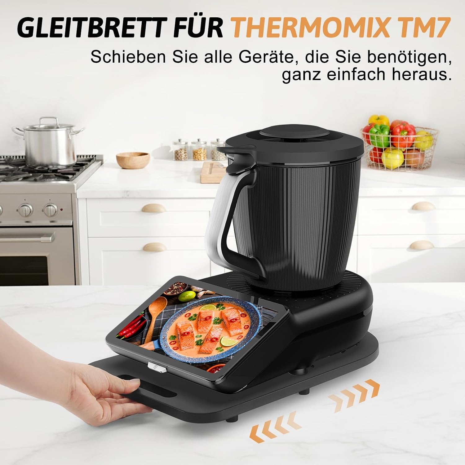 Glijplank voor Thermomix TM7, snel bewegende rolplank voor Thermomix