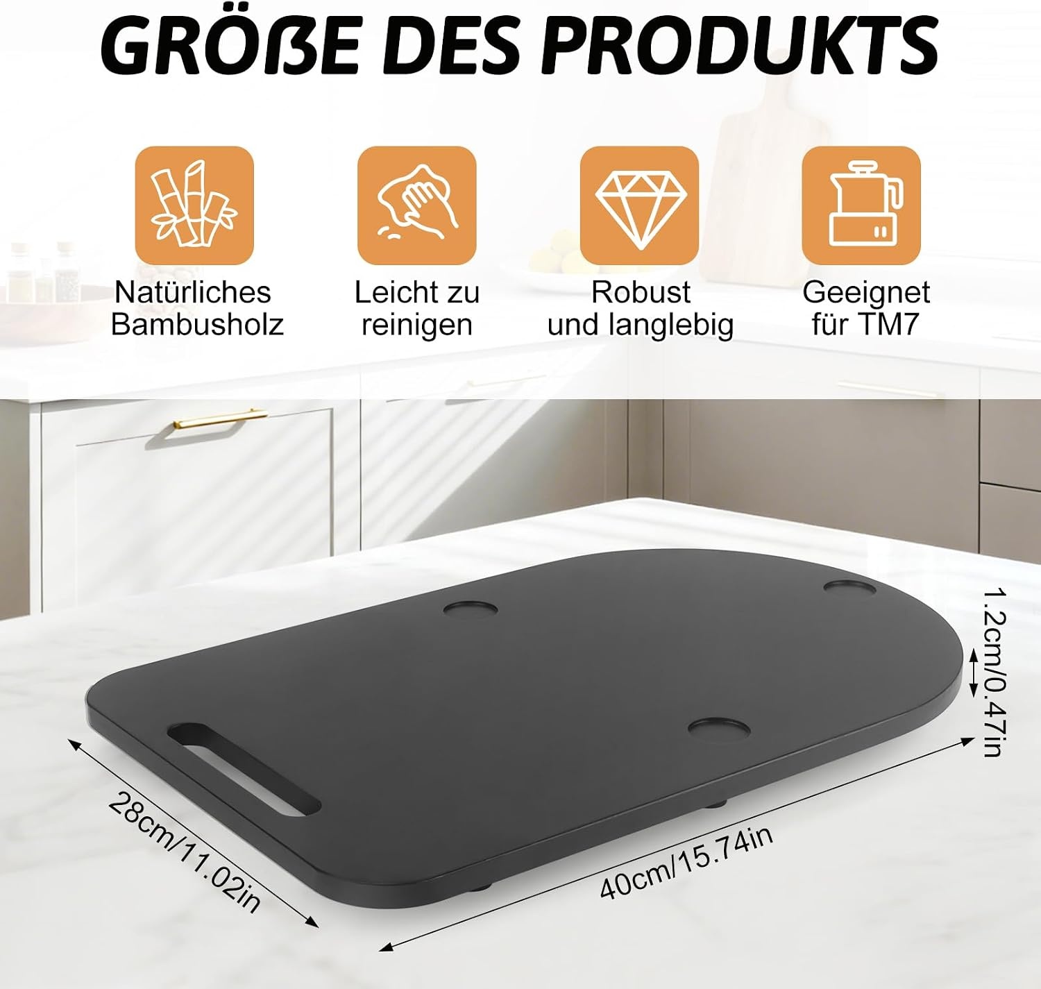 Glijplank voor Thermomix TM7, snel bewegende rolplank voor Thermomix