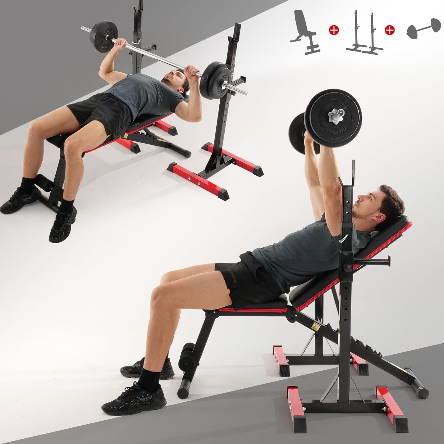 Opvouwbare Fitnessbank met 7 standen - Max. 150kg | 43% Korting