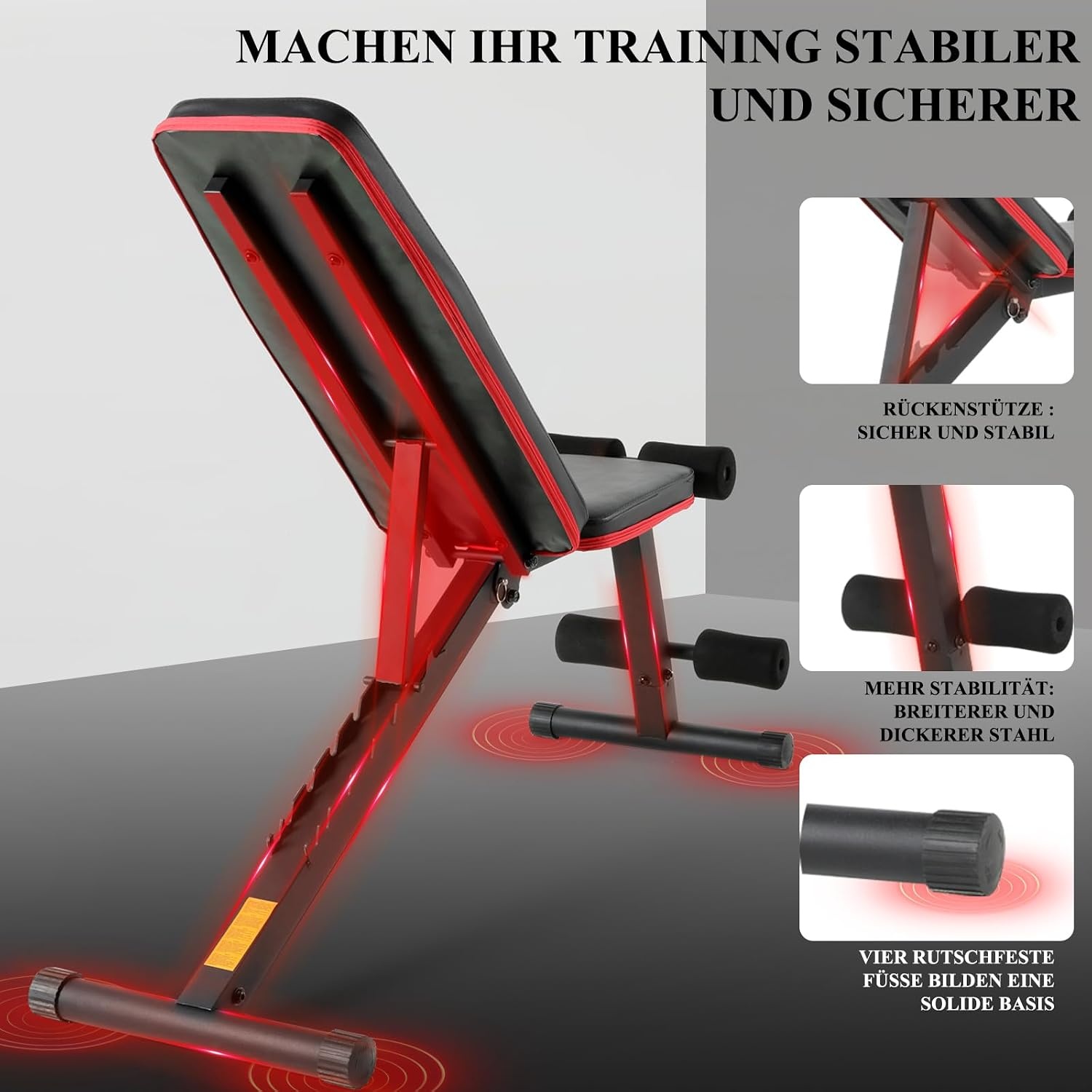 Opvouwbare Fitnessbank met 7 standen - Max. 150kg | 43% Korting