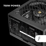 Krachtige 750W PC Voeding: 80 Plus Bronze, Stil & 7 Jaar Garantie