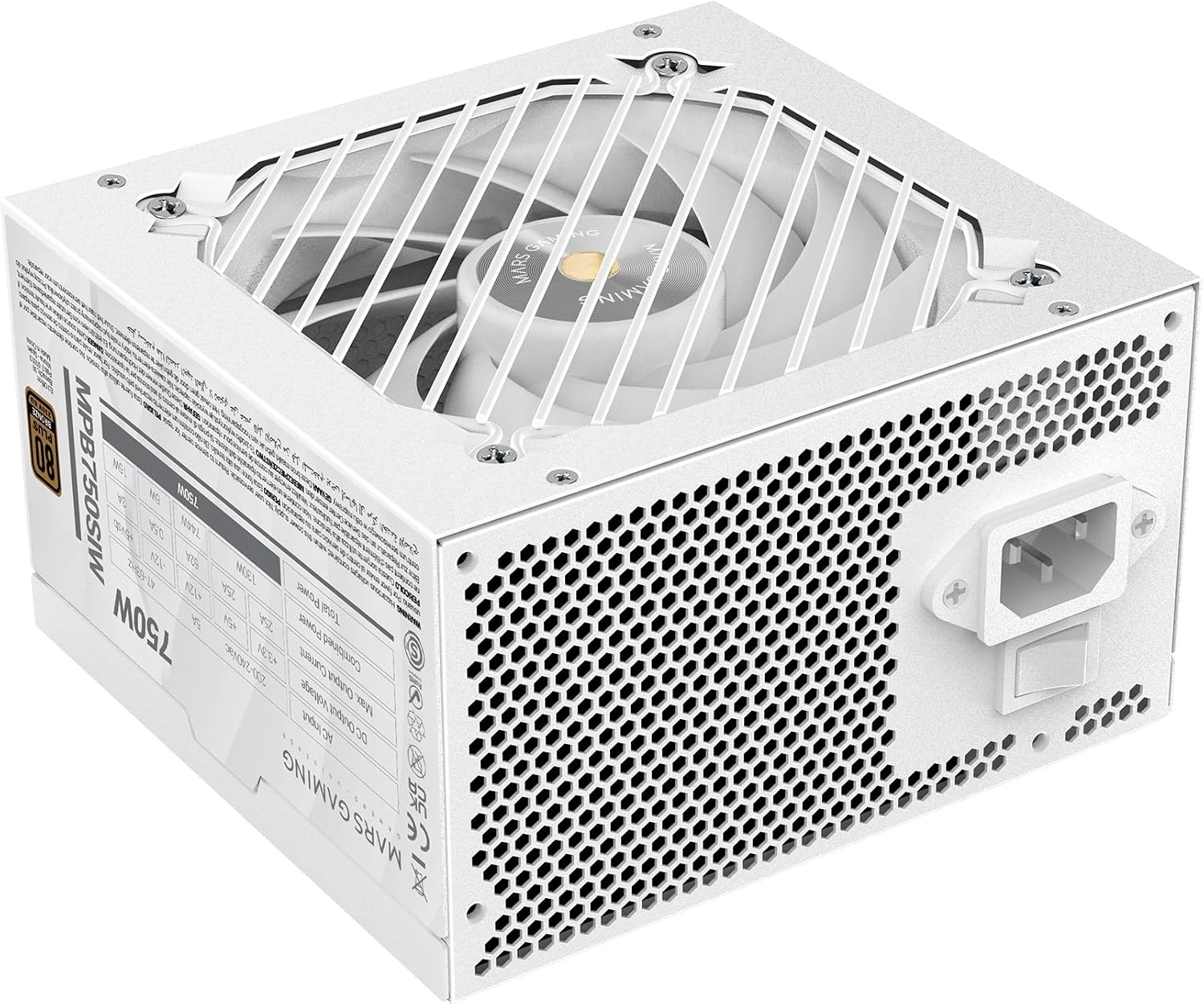Krachtige 750W PC Voeding: 80 Plus Bronze, Stil & 7 Jaar Garantie