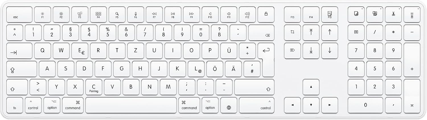 Draadloos Mac Toetsenbord QWERTZ-DE - 54% Korting